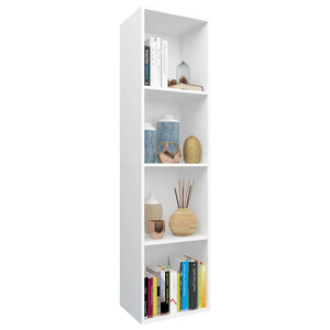 Libreria / Mobile TV Bianco 36x30x143 cm in Legno Multistrato