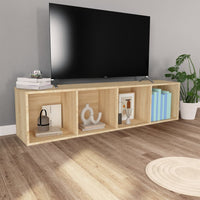 Libreria / Mobile TV Rovere Sonoma 36x30x143 cm in Truciolato    cod mxl 6673