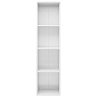 Libreria/Mobile TV Bianco Lucido 36x30x143 cm in Truciolato   cod mxl 14156