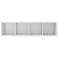 Libreria/Mobile TV Bianco Lucido 36x30x143 cm in Truciolato   cod mxl 14156