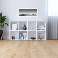 Libreria/Credenza Bianca 66x30x130 cm in Legno Multistrato