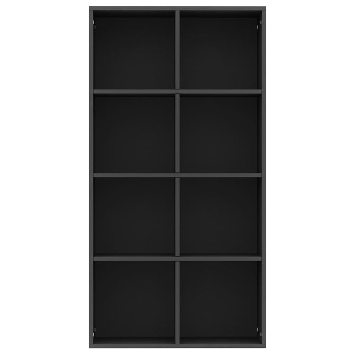 Libreria/Credenza Nera 66x30x130 cm in Truciolato  