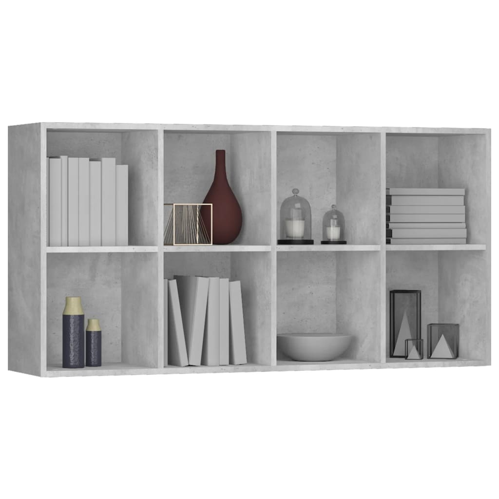 Libreria/Credenza Grigio Cemento 66x30x130 cm in Truciolato   cod mxl 8936