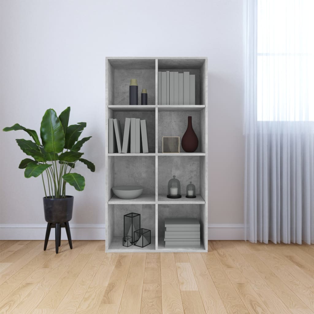 Libreria/Credenza Grigio Cemento 66x30x130 cm in Truciolato   cod mxl 8936