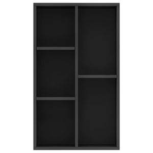 Libreria/Credenza Nera 50x25x80 cm in Truciolato 