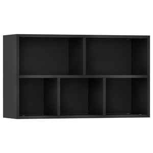 Libreria/Credenza Nera 50x25x80 cm in Truciolato 