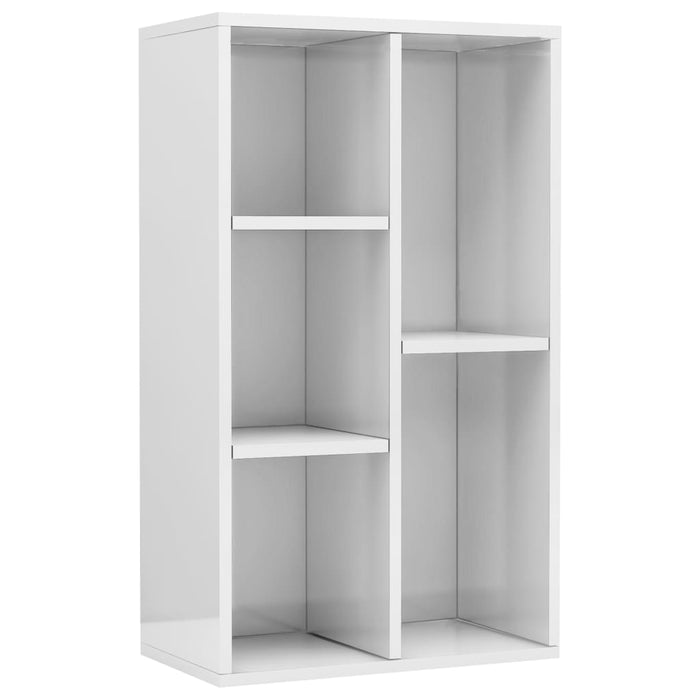 Libreria/Credenza Bianco Lucido 50x25x80 cm in Truciolato   cod mxl 14052