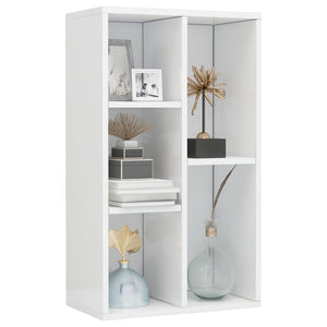 Libreria/Credenza Bianco Lucido 50x25x80 cm in Truciolato   cod mxl 14052