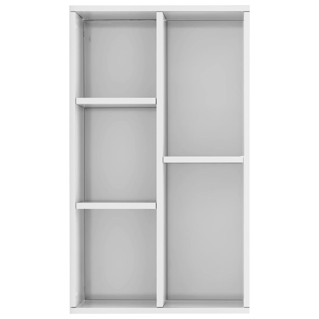 Libreria/Credenza Bianco Lucido 50x25x80 cm in Truciolato   cod mxl 14052