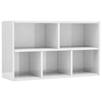 Libreria/Credenza Bianco Lucido 50x25x80 cm in Truciolato   cod mxl 14052