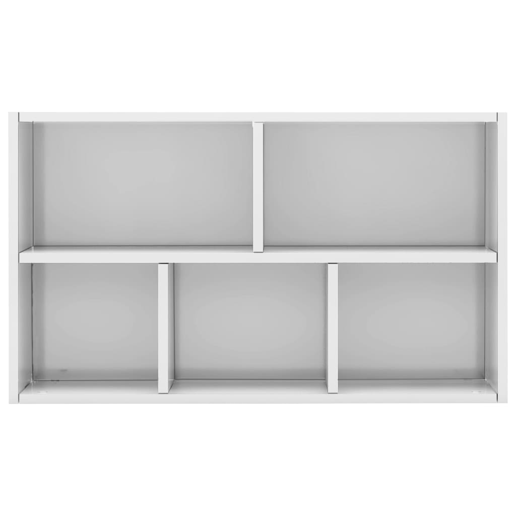 Libreria/Credenza Bianco Lucido 50x25x80 cm in Truciolato   cod mxl 14052