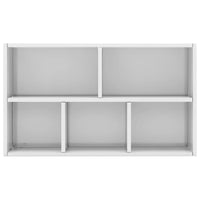 Libreria/Credenza Bianco Lucido 50x25x80 cm in Truciolato   cod mxl 14052