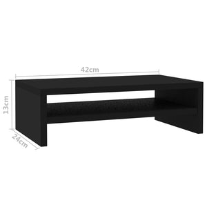 Supporto per Schermo Nero 42x24x13 cm in Truciolato 