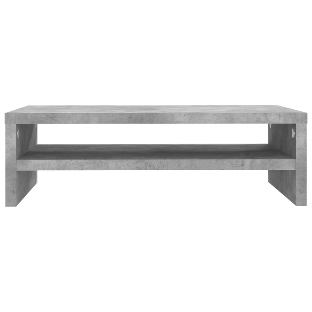 Supporto per Schermo Grigio Cemento 42x24x13 cm in Truciolato 