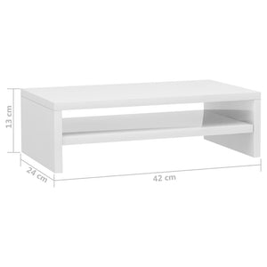 Supporto per Schermo Bianco Lucido 42x24x13 cm in Truciolato 800222