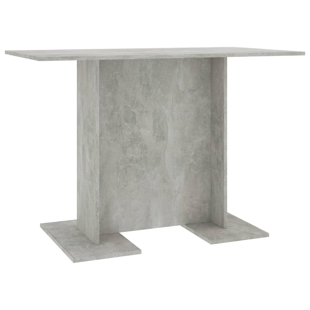 Tavolo da Pranzo Grigio Cemento 110x60x75 cm Legno Multistrato 800247