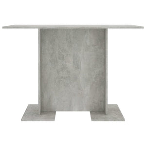 Tavolo da Pranzo Grigio Cemento 110x60x75 cm Legno Multistrato 800247