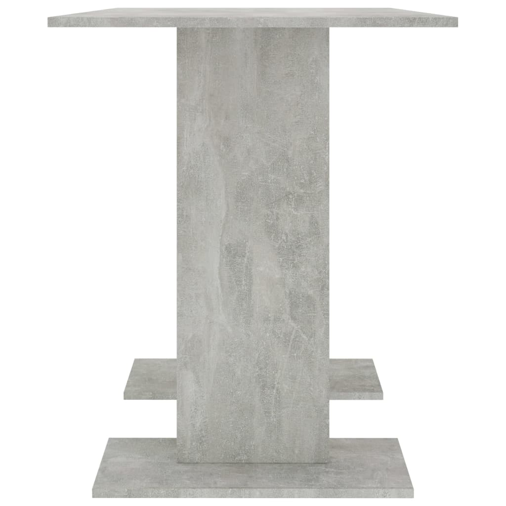 Tavolo da Pranzo Grigio Cemento 110x60x75 cm Legno Multistrato 800247