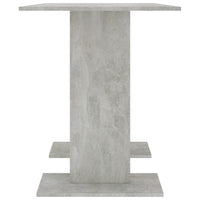 Tavolo da Pranzo Grigio Cemento 110x60x75 cm Legno Multistrato 800247