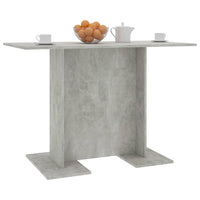 Tavolo da Pranzo Grigio Cemento 110x60x75 cm Legno Multistrato 800247