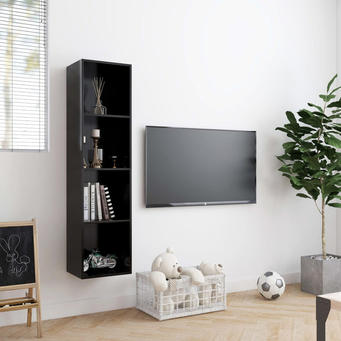 Libreria/Mobile TV Nero 143x30x36 cm cod mxl 42777