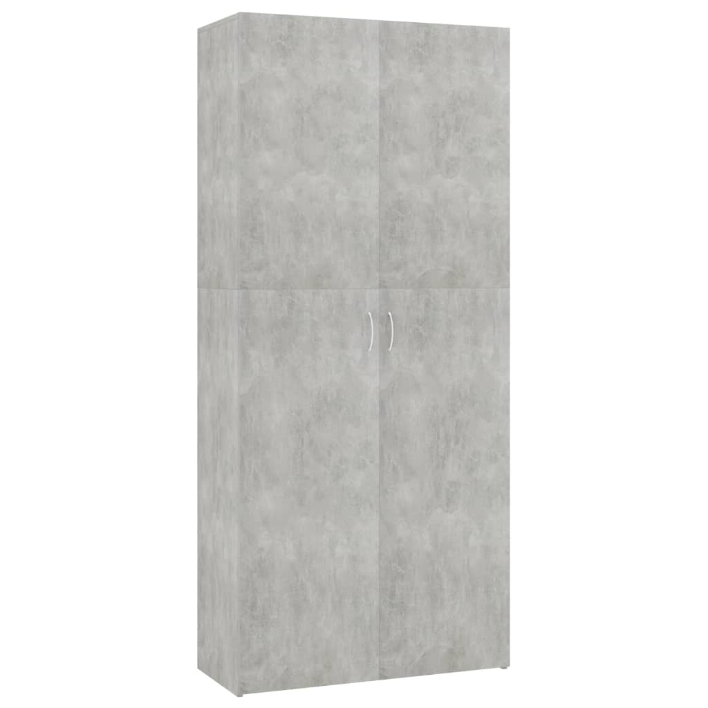 Scarpiera Grigio Cemento 80x35,5x180 cm in Truciolato cod mxl 52519