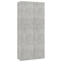 Scarpiera Grigio Cemento 80x35,5x180 cm in Truciolato cod mxl 52519