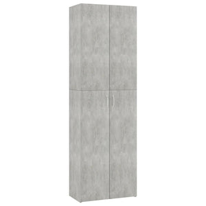 Armadio per Ufficio Grigio Calcestruzzo 60x32x190 cm Truciolato 800301