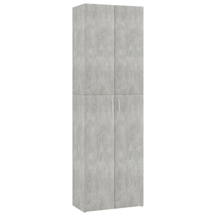 Armadio per Ufficio Grigio Calcestruzzo 60x32x190 cm Truciolato 800301