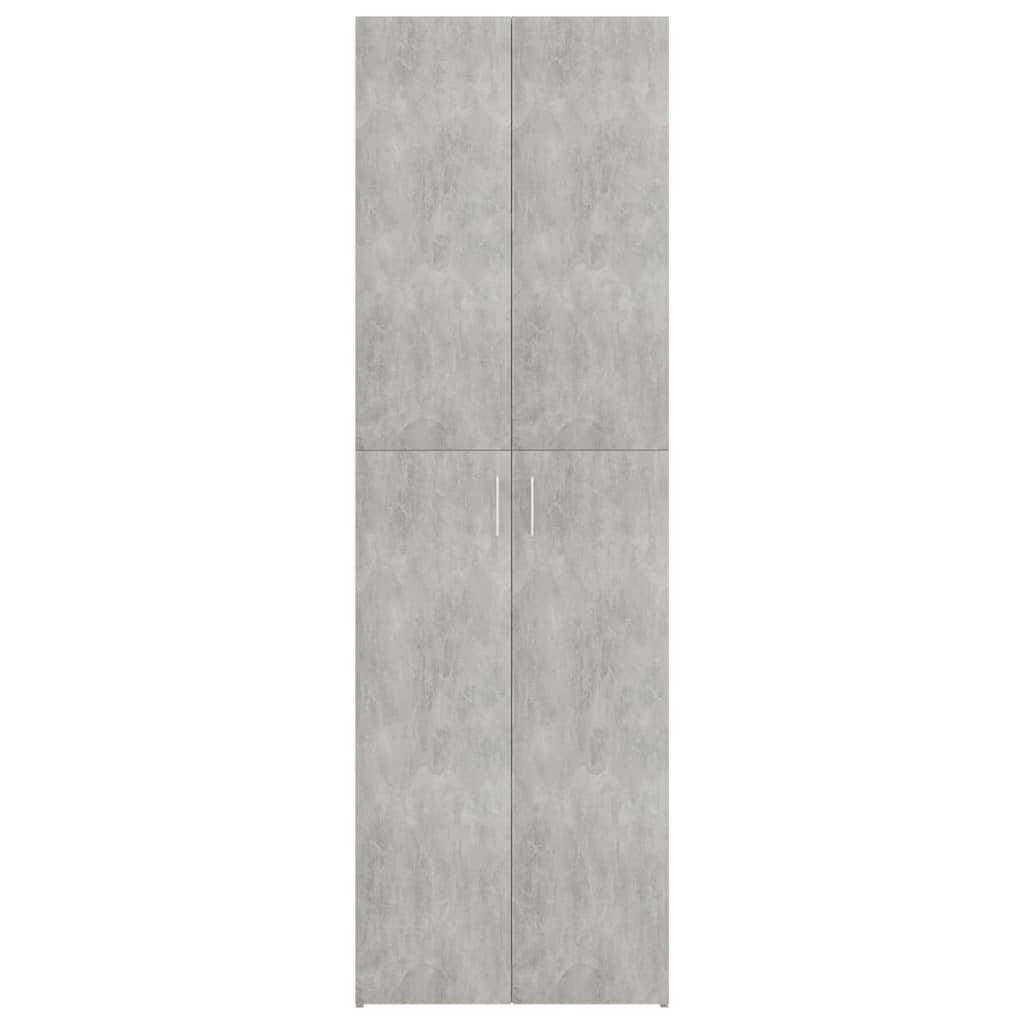 Armadio per Ufficio Grigio Calcestruzzo 60x32x190 cm Truciolato 800301