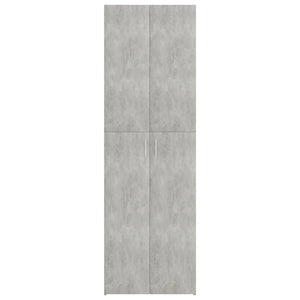 Armadio per Ufficio Grigio Calcestruzzo 60x32x190 cm Truciolato 800301