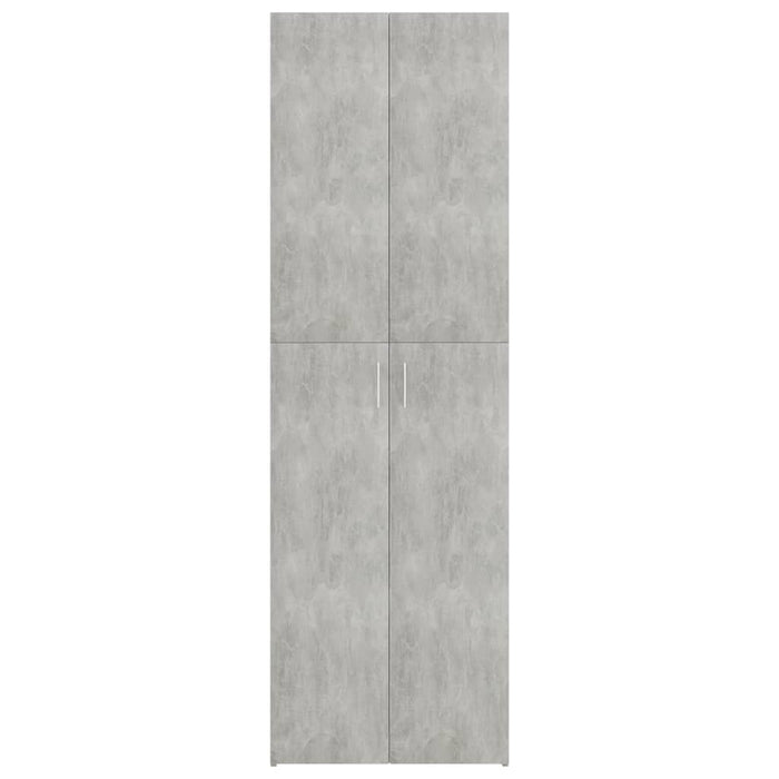 Armadio per Ufficio Grigio Calcestruzzo 60x32x190 cm Truciolato 800301