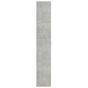 Armadio per Ufficio Grigio Calcestruzzo 60x32x190 cm Truciolato 800301