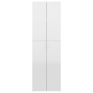 Armadio per Ufficio Bianco Lucido 60x32x190 cm in Truciolato 800303