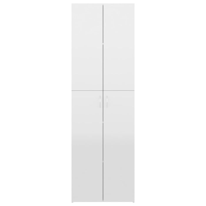 Armadio per Ufficio Bianco Lucido 60x32x190 cm in Truciolato 800303