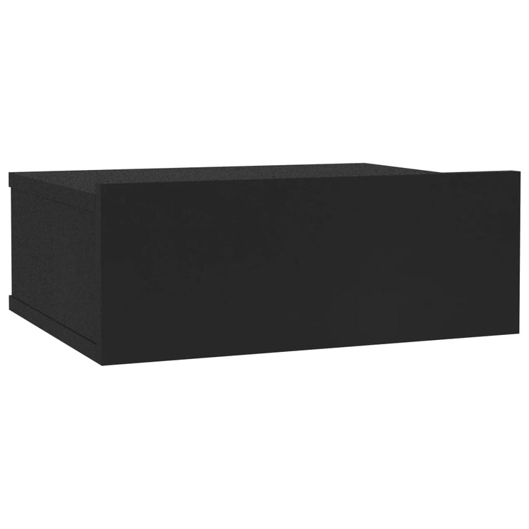 Comodino Pensile Nero 40x30x15 cm in Truciolato cod mxl 47170