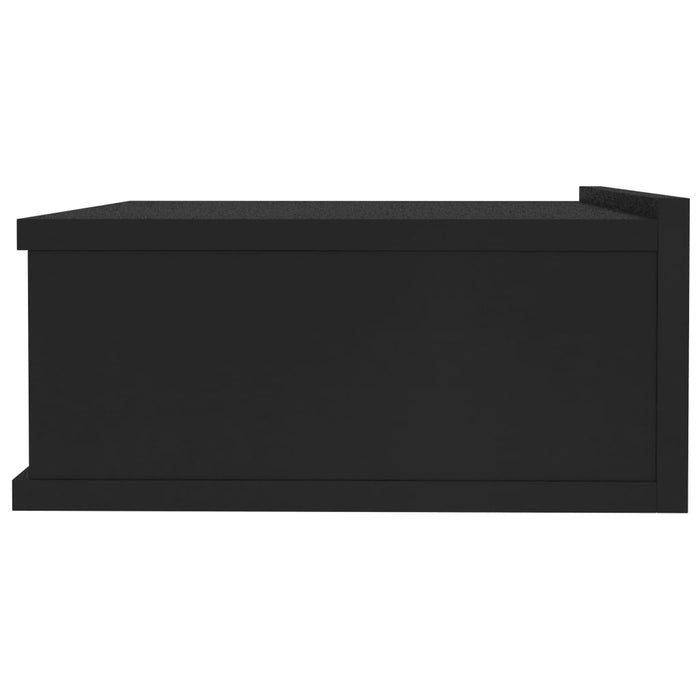 Comodino Pensile Nero 40x30x15 cm in Truciolato cod mxl 47170