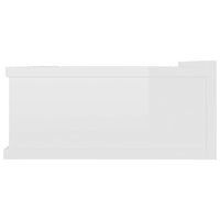 Comodino Pensile Bianco Lucido 40x30x15 cm Truciolato cod mxl 31241