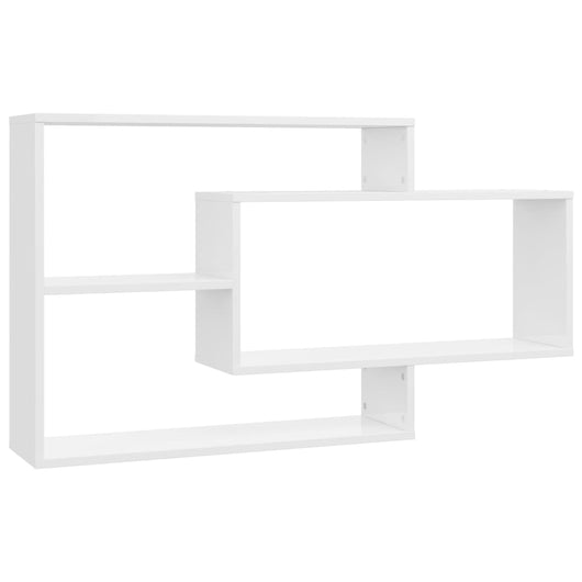 Mensole a Muro Bianco Lucido 104x20x58,5 cm in Truciolato cod mxl 49642