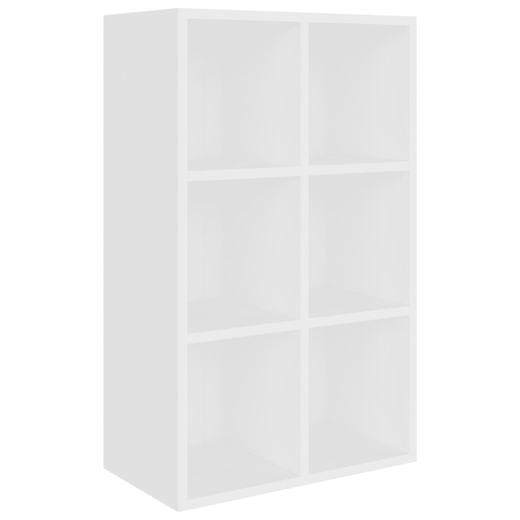 Libreria/Credenza Bianca 66x30x97,8 cm in Legno Multistrato cod mxl 13421