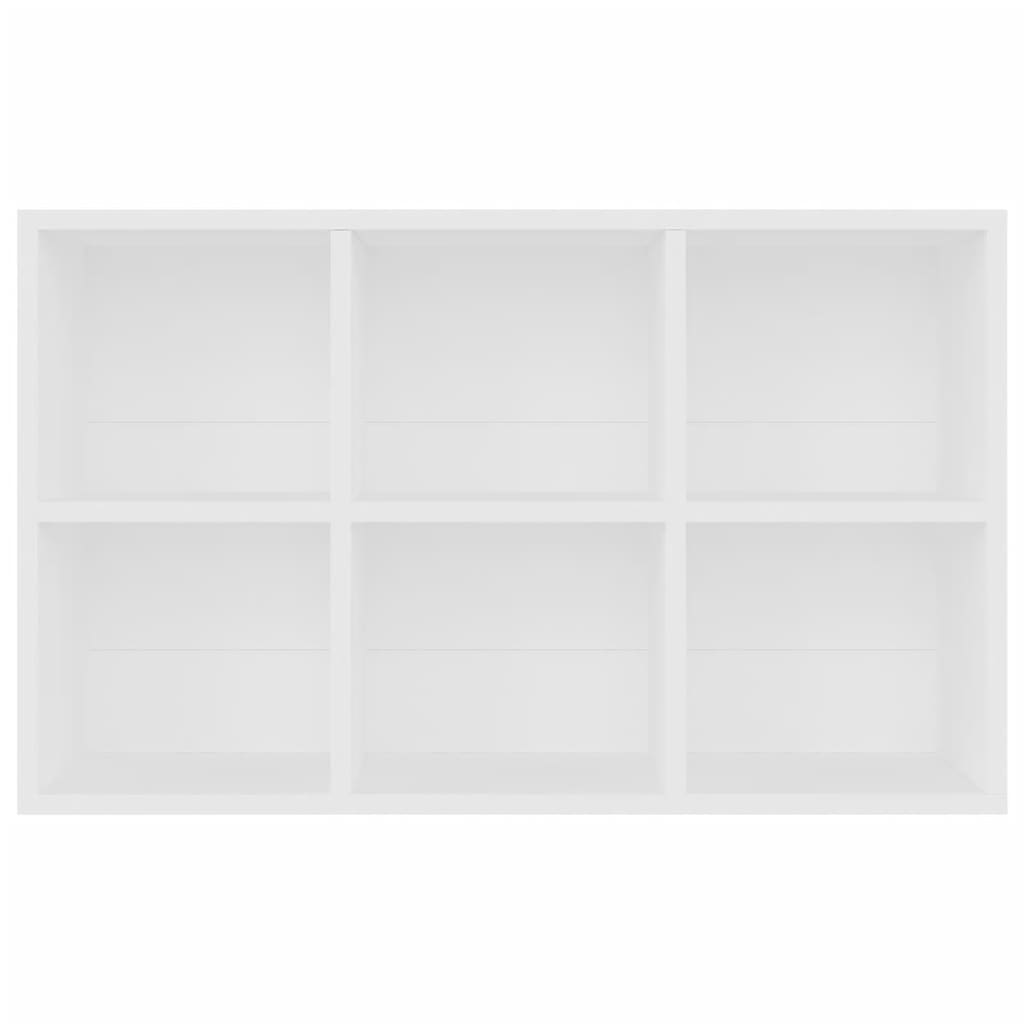 Libreria/Credenza Bianca 66x30x97,8 cm in Legno Multistrato cod mxl 13421