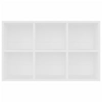 Libreria/Credenza Bianca 66x30x97,8 cm in Legno Multistrato cod mxl 13421