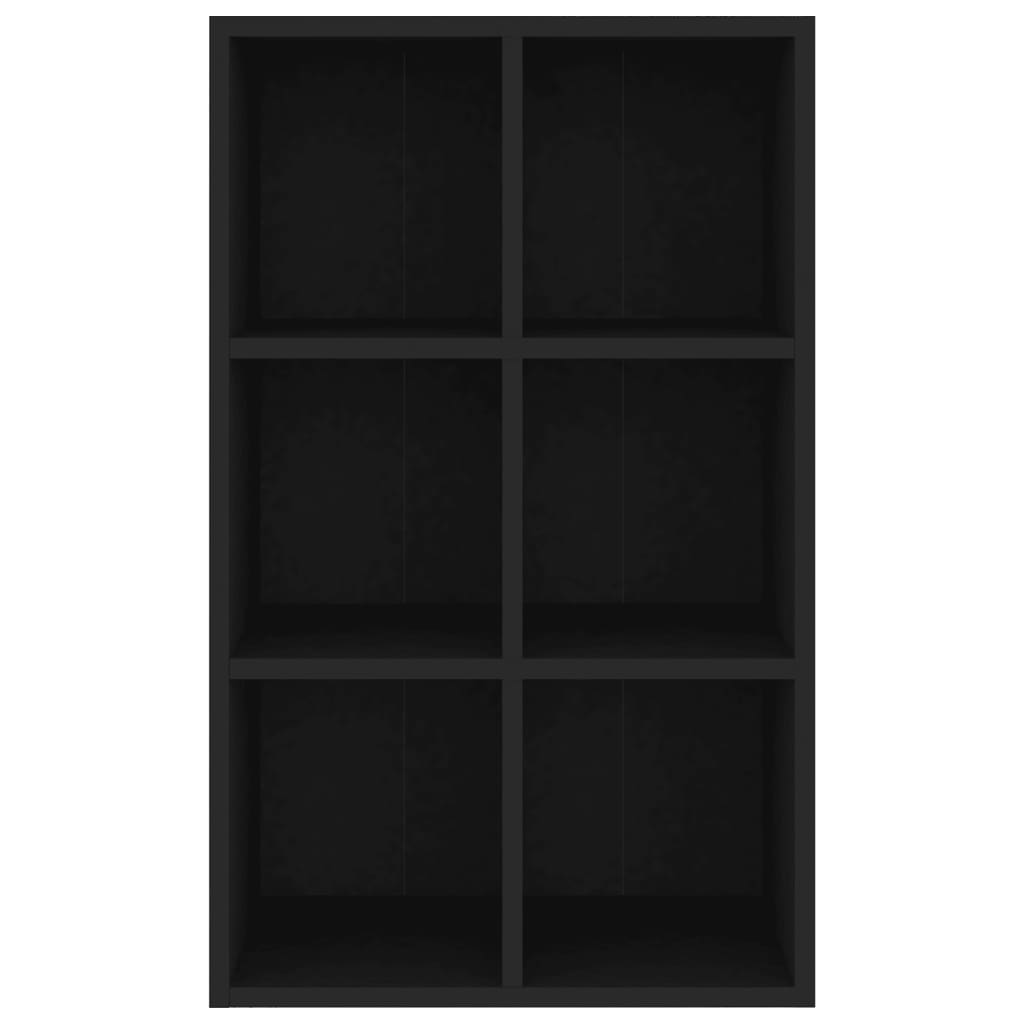 Libreria/Credenza Nera 66x30x97,8 cm in Truciolato cod mxl 8719