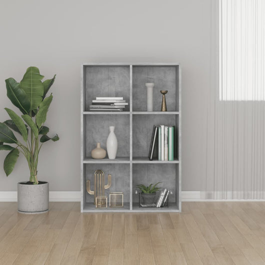 Libreria/Credenza Grigio Cemento 66x30x97,8 cm in Truciolato