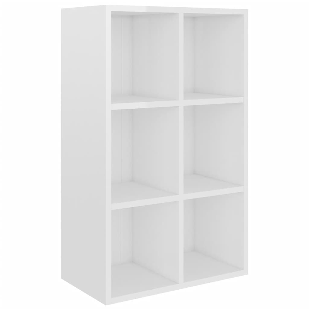 Libreria/Credenza Bianco Lucido 66x30x97,8 cm in Truciolato cod mxl 17693