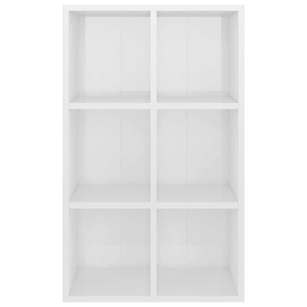 Libreria/Credenza Bianco Lucido 66x30x97,8 cm in Truciolato cod mxl 17693