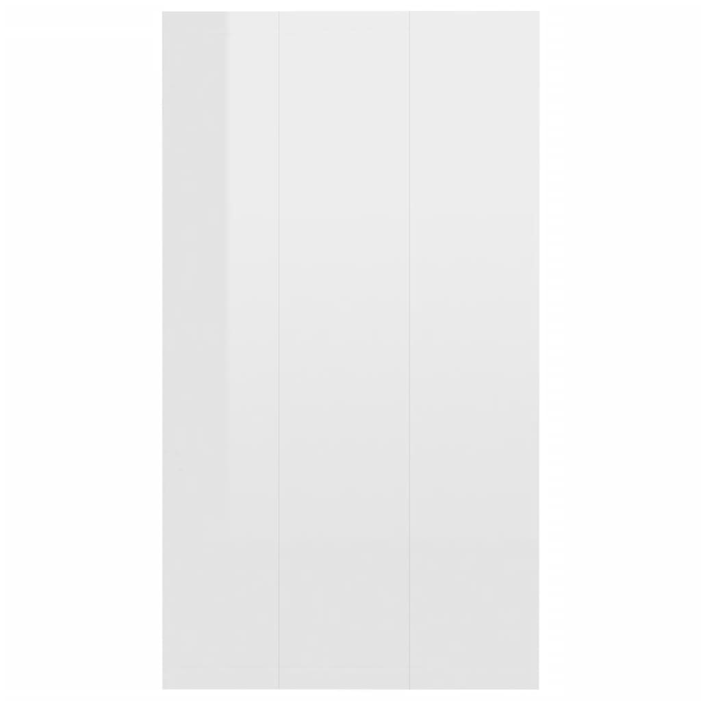 Libreria/Credenza Bianco Lucido 66x30x97,8 cm in Truciolato cod mxl 17693