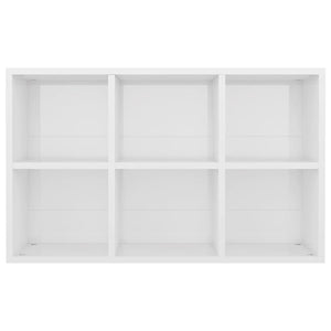 Libreria/Credenza Bianco Lucido 66x30x97,8 cm in Truciolato cod mxl 17693