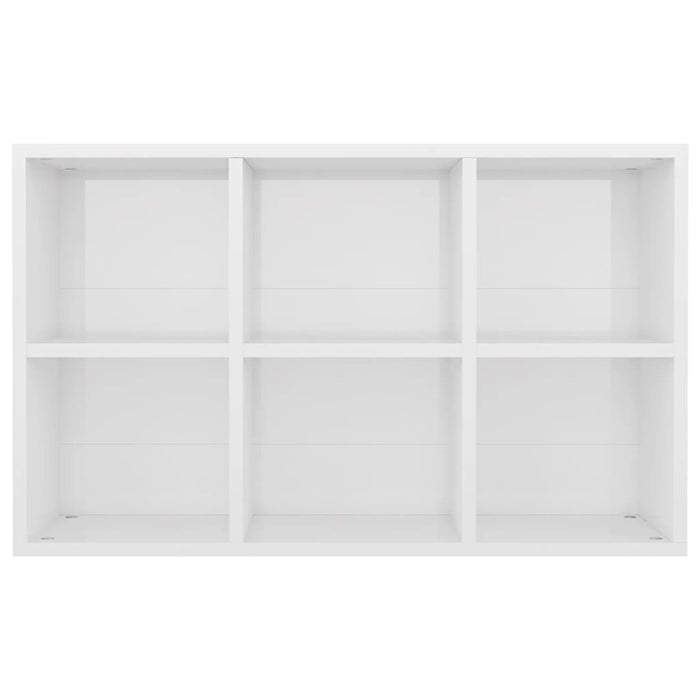 Libreria/Credenza Bianco Lucido 66x30x97,8 cm in Truciolato cod mxl 17693