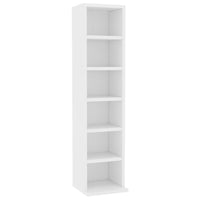 Mobile Porta CD Bianco 21x20x88 cm in Legno Multistratocod mxl 127067